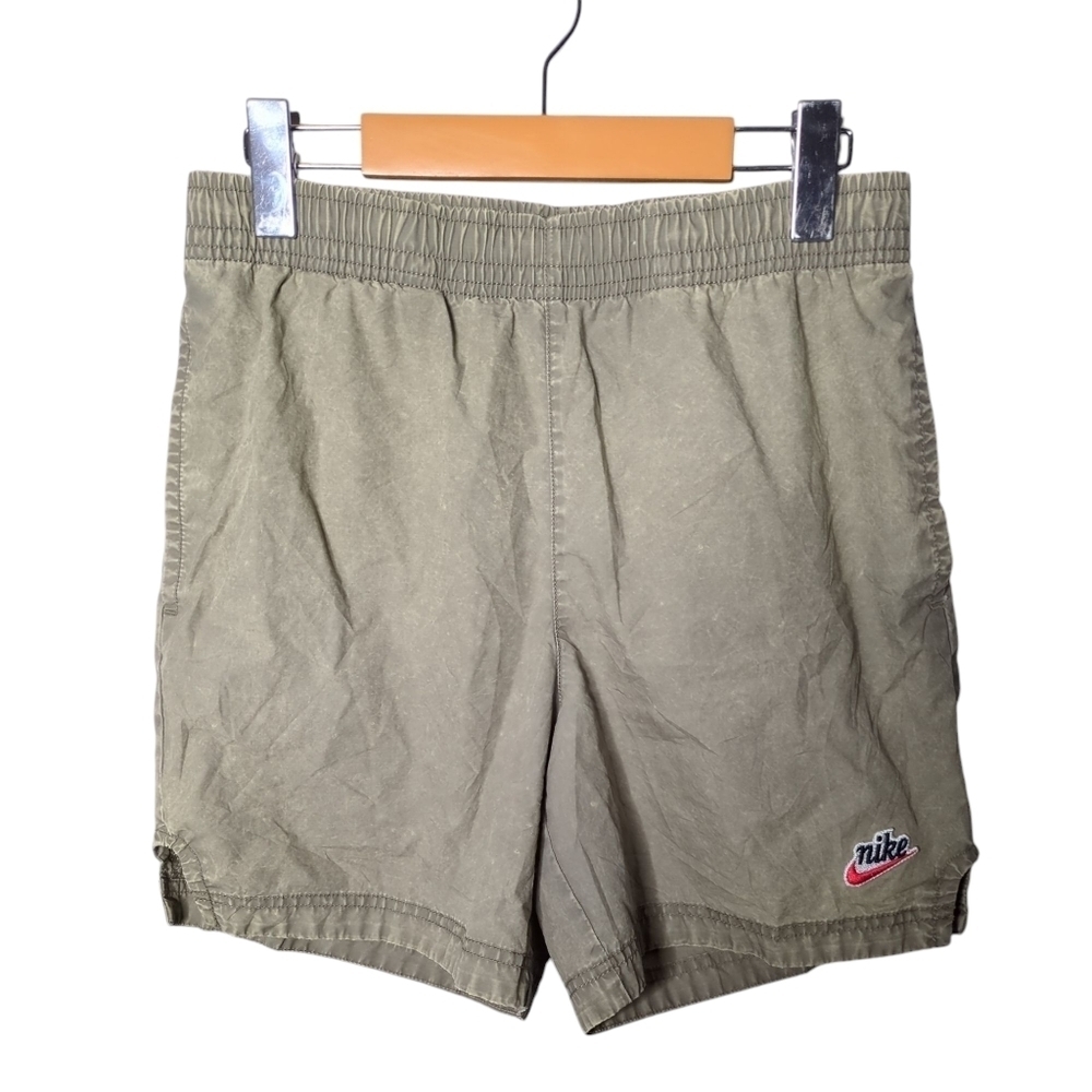 Nike Heritage Essentials Washed Woven Shorts Dusty Khaki Size Small